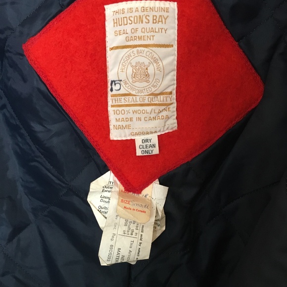 Hudson's Bay Red Wool Coat - Vintage 1968 - Picture 4 of 6